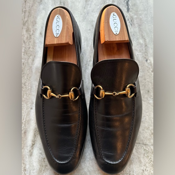 GUCCI Jordaan Horsebit Leather Loafers Black  8.5 / 9 US $1000 Brixton main image 5